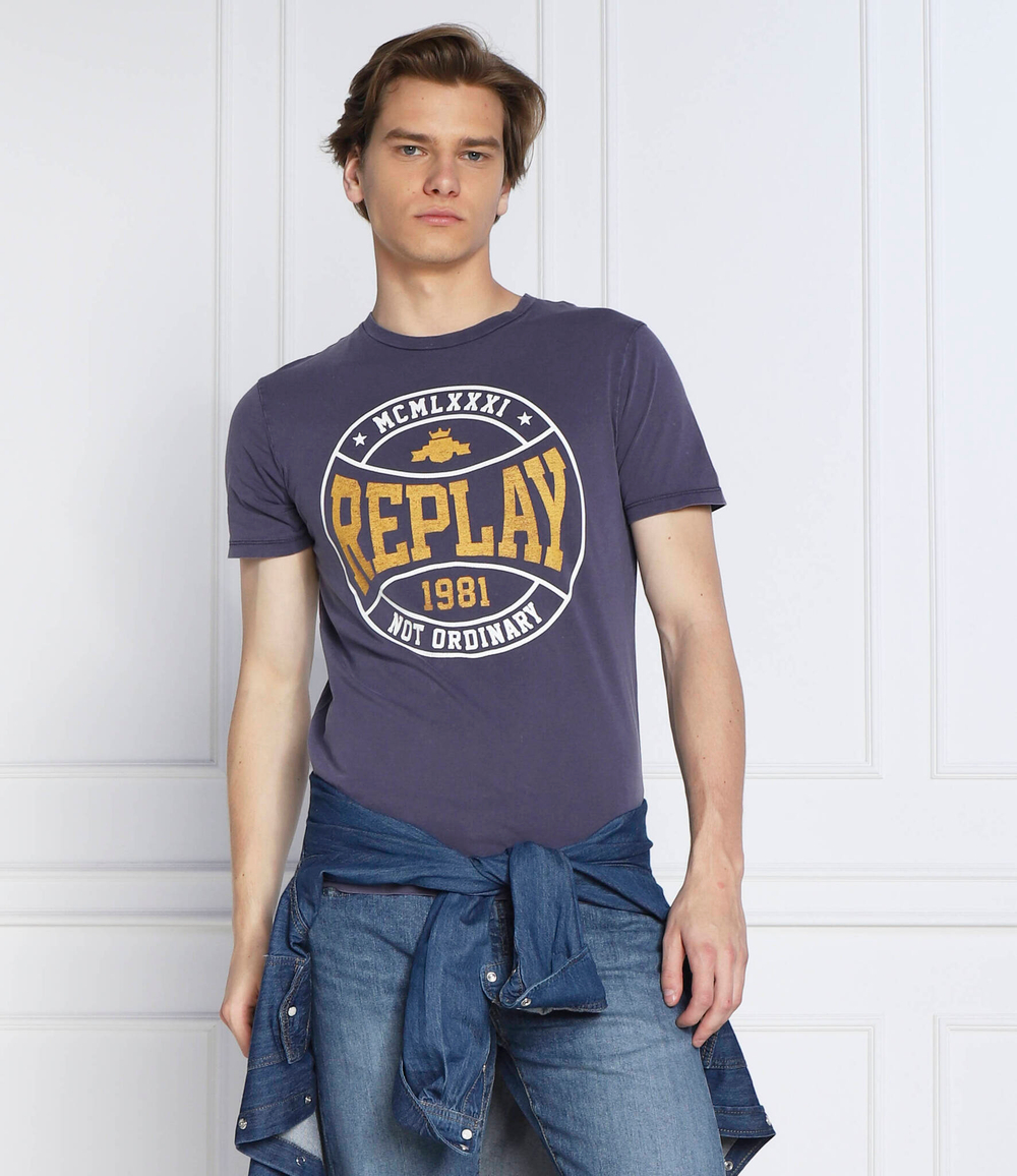 футболка Replay - фиолетовый(M6292 .000.22658LM)