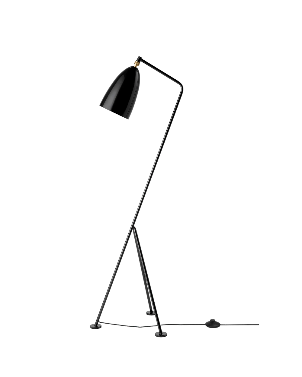 Торшер Gubi Gräshoppa Floor Lamp, Black