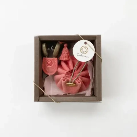 Набор мини-ножницы Seki + сумочка, цвет розовый