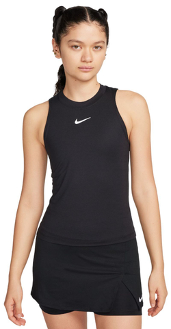 Женский топ теннисный Nike Court Dri-Fit Advantage Tank - black/black/white