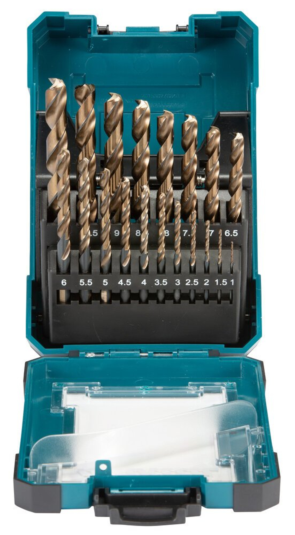 Набор сверл по металлу MAKITA M-force, 19 шт. (1-10 мм, шаг 0.5 мм) D-67583