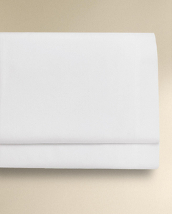 Zara Home - Простыня из ситцевого хлопка с декоративным краем (500 нитей), белый, 160x280 см