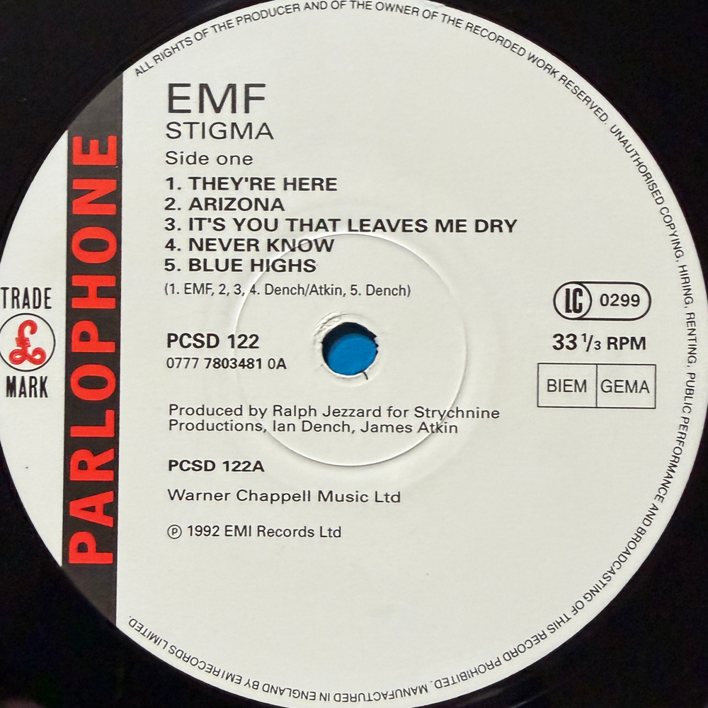 EMF ‎– Stigma (Европа 1992г.) Т