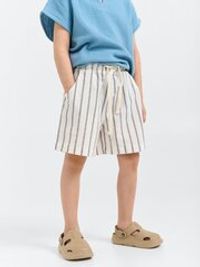 Шорты хлопковые "Полоска Уголь"