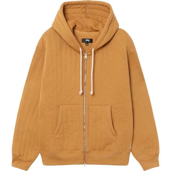 Stussy FW23 Vertical Quilted Zip Hoodie