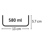 Миска для птиц Flamingo Avaro Hook Inox M, размер 13x13x5.5см.