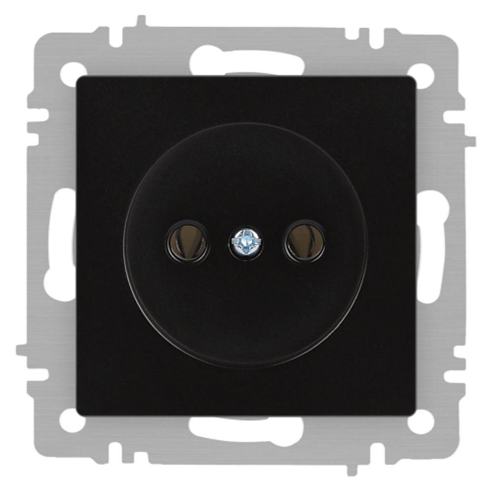 Розетка Intro Accent 6-201-05 2P 16А-250В IP20 СУ AL/CU антрацит