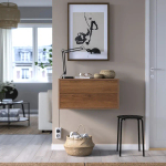 Шкаф с 2 ящиками -IKEA EKET/ЭКЕТ ИКЕА, 35x35x70см, коричневый