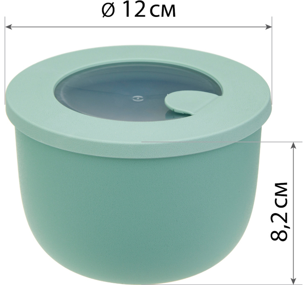 Миска герметичная НЕО 0,6л с клапаном для СВЧ М1324