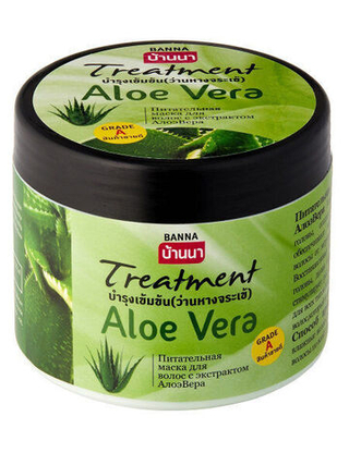 Маска для волос с экстрактом алоэ вера BANNA Aloe Vera Hair Treatment300 мл