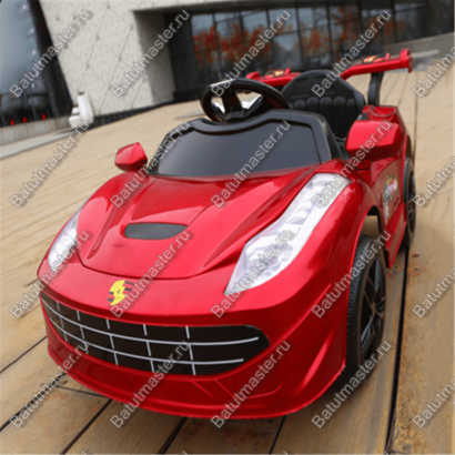 Детский электромобиль "Ferrari" красный, расширенная комплектация