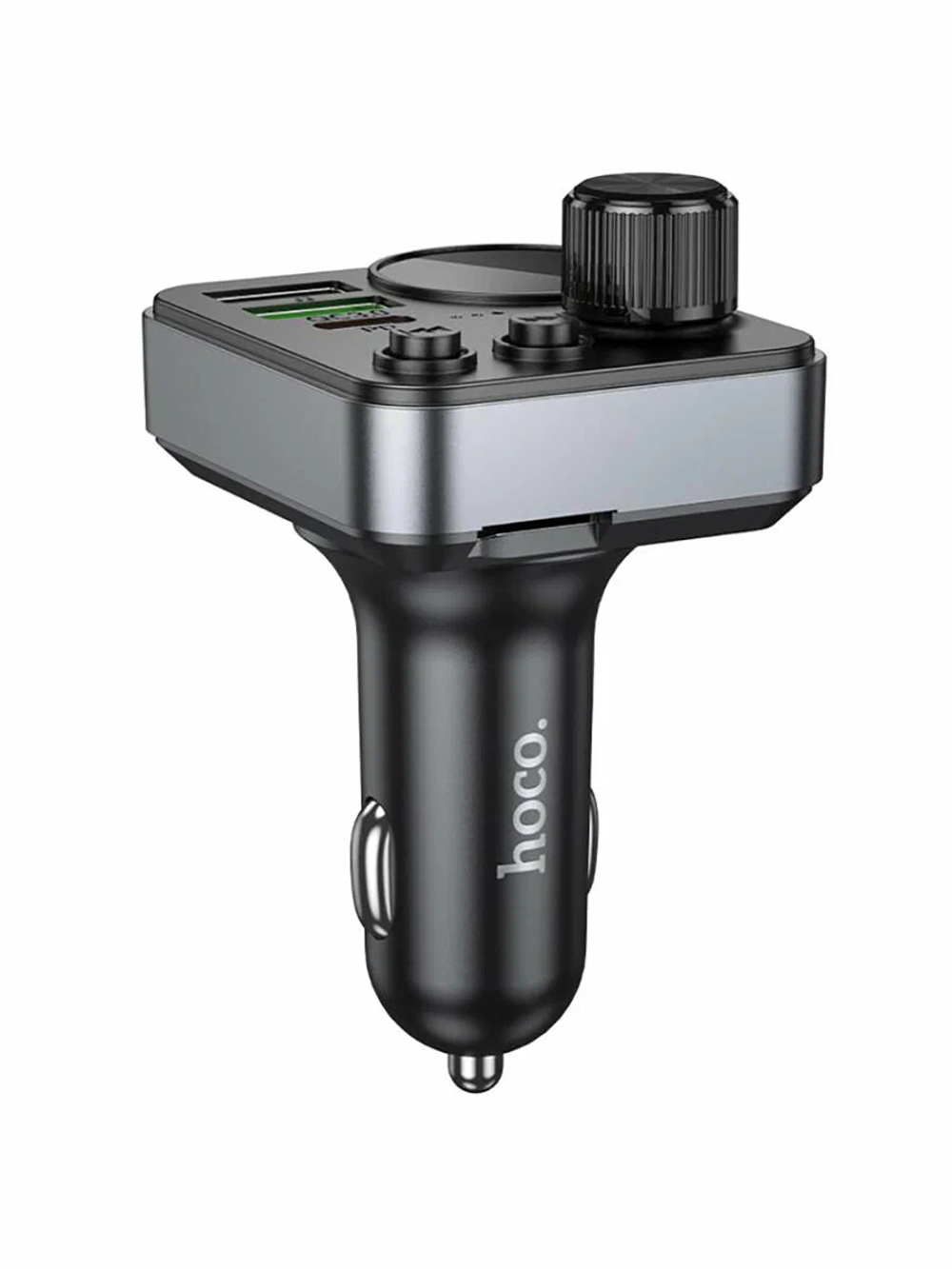 FM модулятор HOCO E86 Alegria 48W dual port PD30W+QC3.0 car BT FM transmitter