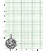 АРГО Подвеска образок со Святым Георгием Победоносцем мужская/женская