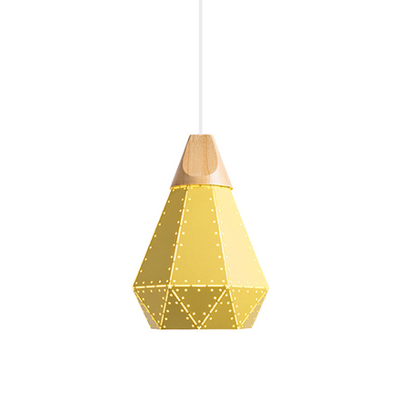 Pendant design lamp Fracture  D22 (Yellow)