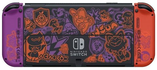 Игровая приставка Nintendo Switch OLED 64 ГБ, Pokemon Scarlet & Violet Edition