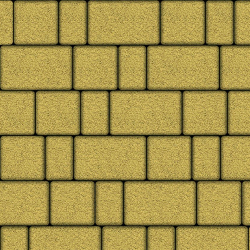 ТРОТУАРНАЯ ПЛИТКА СТАРЫЙ ГОРОД - А.1.ФСМ.4 ГРАНИТ ЖЁЛТЫЙ, КОМПЛЕКТ ИЗ 3 ВИДОВ ПЛИТ