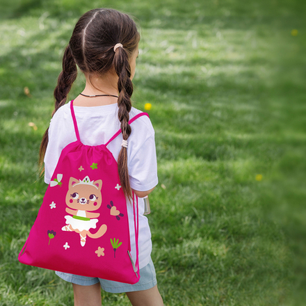 Мешок для сменки. Кошечка балерина