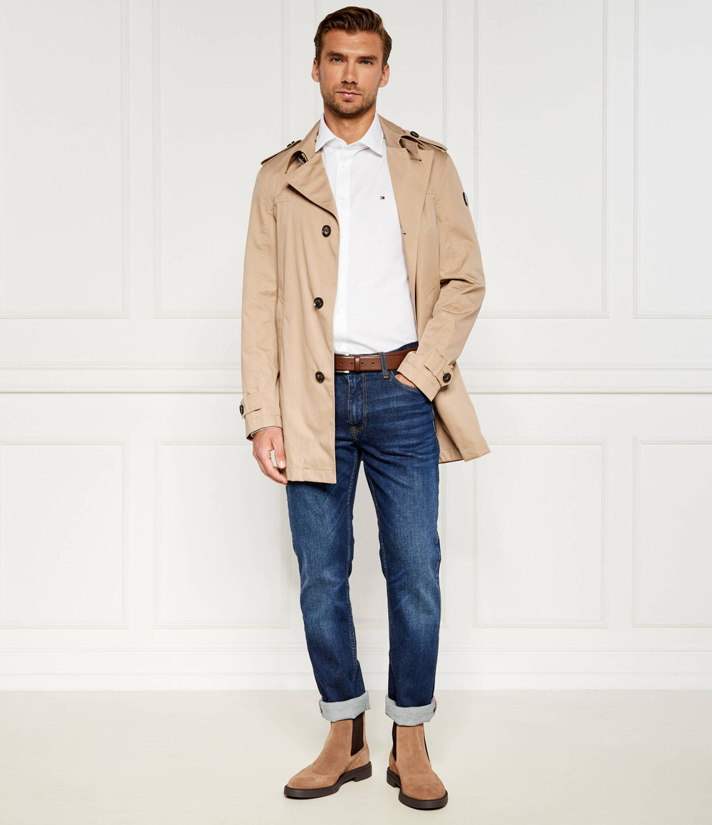 Кожаные челси calev_cheb BOSS BLACK - бежевый(50523007)