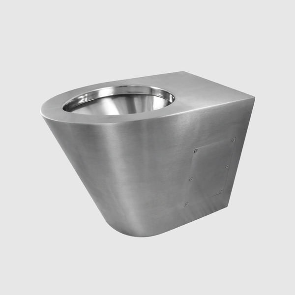 Унитаз напольный нерж. сталь NOFER 13012.S матовый