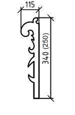 Ножки AJUR nova бронза, h25 (пара)