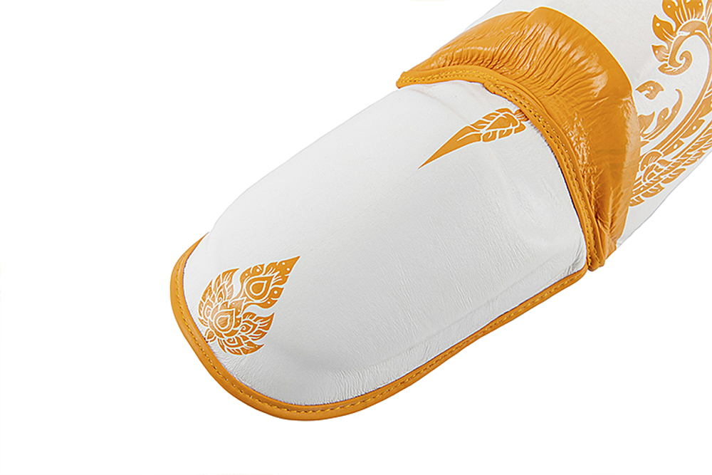 UFC Premium True Thai Защита голени, цвет синий/белый, размер XL