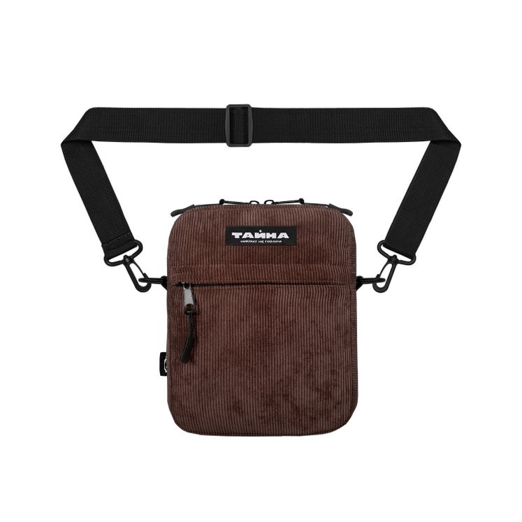 Сумка через плечо ТАЙНА вельвет коричневый