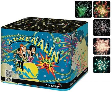Батарея салютов "Adrenalin" M1081 49 залпов * 1"  (1/4)