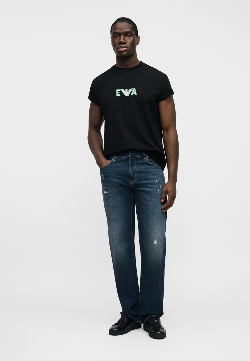 Emporio Armani Футболка с принтом - Чёрный