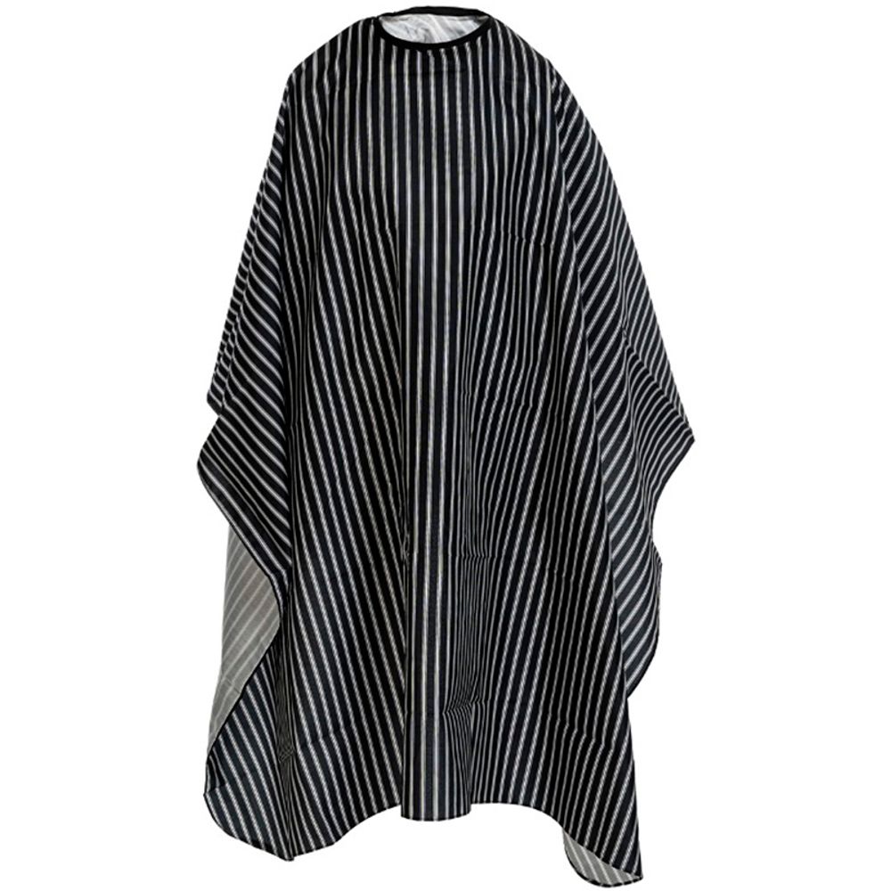 Парикмахерская накидка Harizma, 140х160см, черная в полоску (h10866B)
