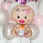 F Шар фигура Малышка Розовая 26"/66 см (БГ-23)