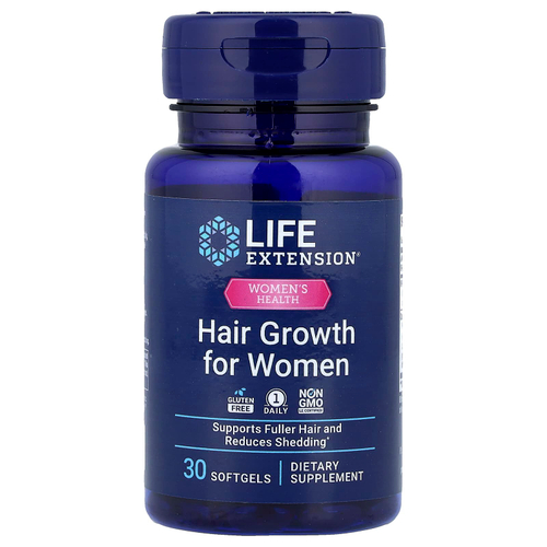 Life Extension, Women's Health, средство для роста волос для женщин, 30 капсул