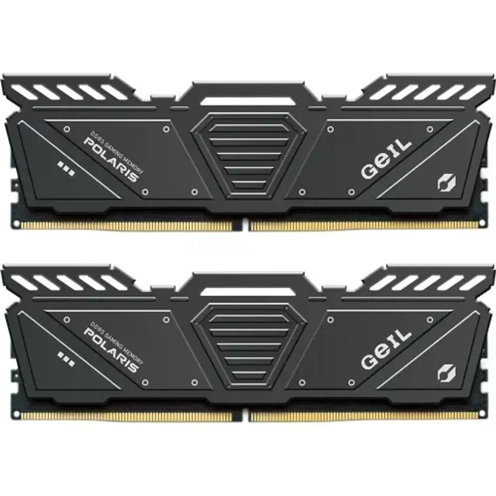 Оперативная память 32GB Kit (2x16GB) GEIL POLARIS 5600Mhz DDR5 PC5-44800 38-44-44-84 1.25V GOG532GB5600C38ADC Titanium Gray