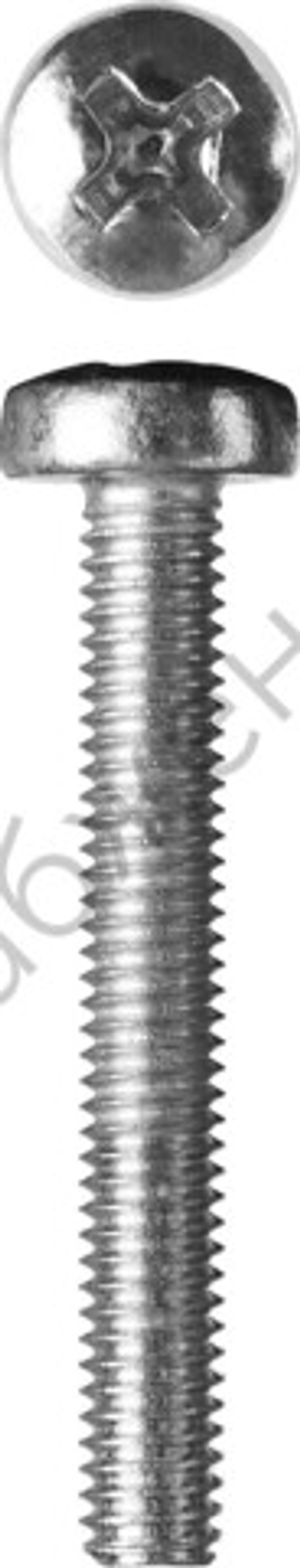 ЗУБР DIN 7985 кл. пр. 4.8, M3 x 25 мм, винт с полусферической головкой, цинк, 5 кг (303150-03-025)