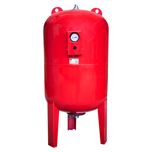 Бак расширительный 150л для отопления (присоединение 1 1/2")  с манометром VRT® (вертикальный)