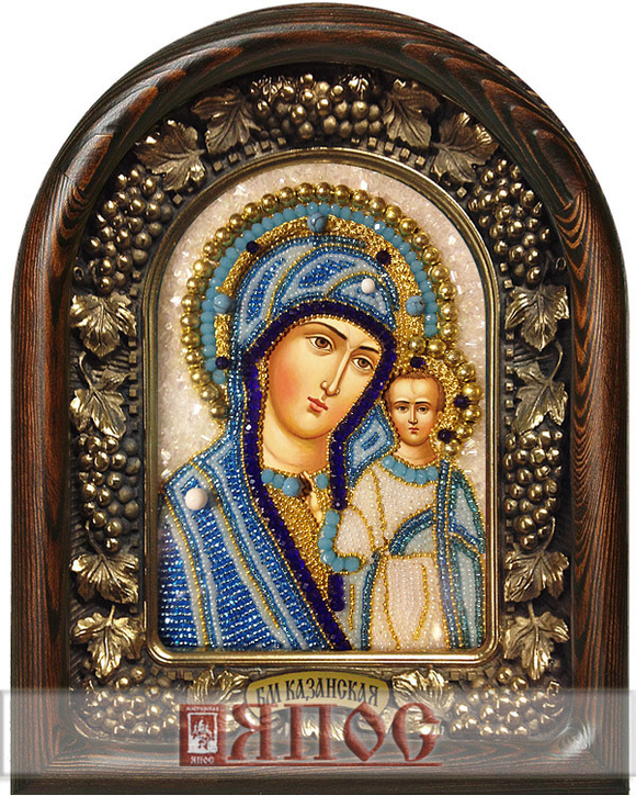 Икона Пресвятая Богородица Казанская бисер