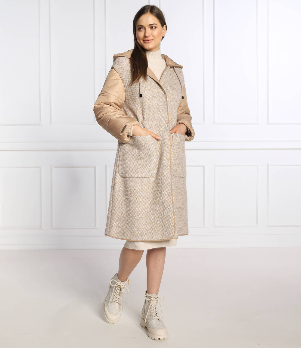 Хлопковое пальто Peserico - бежевый(S21339 A8381)