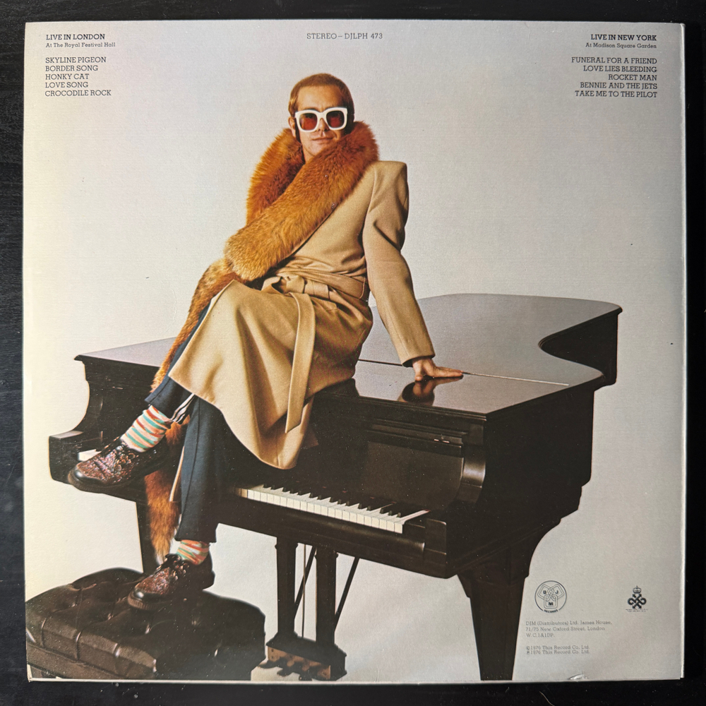 Elton John - Here And There (Голландия 1976г.)