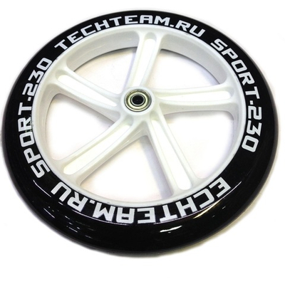 Колесо для самоката с подшипником Tech Team Ø 230 мм белое