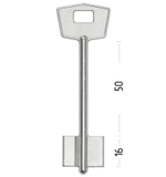 Заготовка сувальдного ключа 14065 KLA1D
