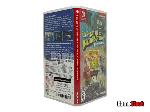 Губка Боб / SpongeBob SquarePants: Battle For Bikini Bottom Rehydrated (Nintendo Switch, Русские субтитры, Б/У)