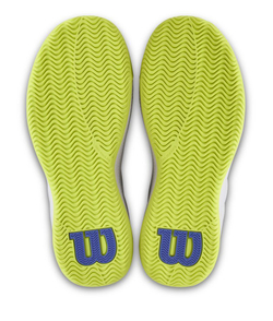 Женские теннисные кроссовки Wilson Intrigue Lite - white/amparo blue/safety yellow
