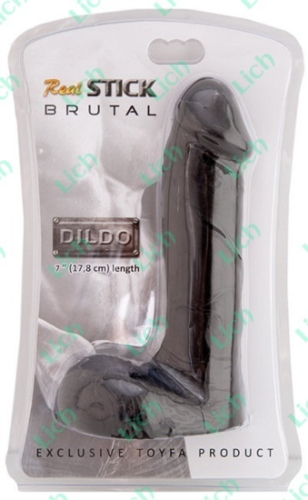 Элегантный чёрный фаллоимитатор, 17,8 см