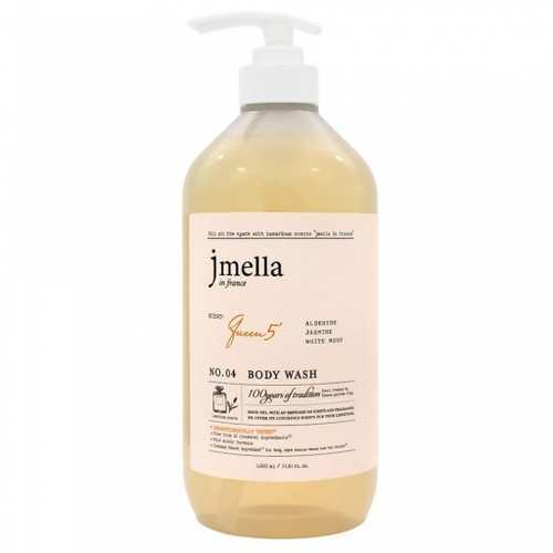 JMELLA Гель для душа "Альдегид, жасмин, белый мускус"- IN FRANCE QUEEN 5' BODY WASH, 500 мл