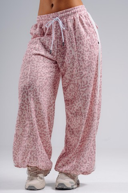Брюки Baggy Leopard Sweatpants PRIMAL 865 Розовый леопард