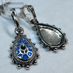 Серьги "Крин" горячая эмаль