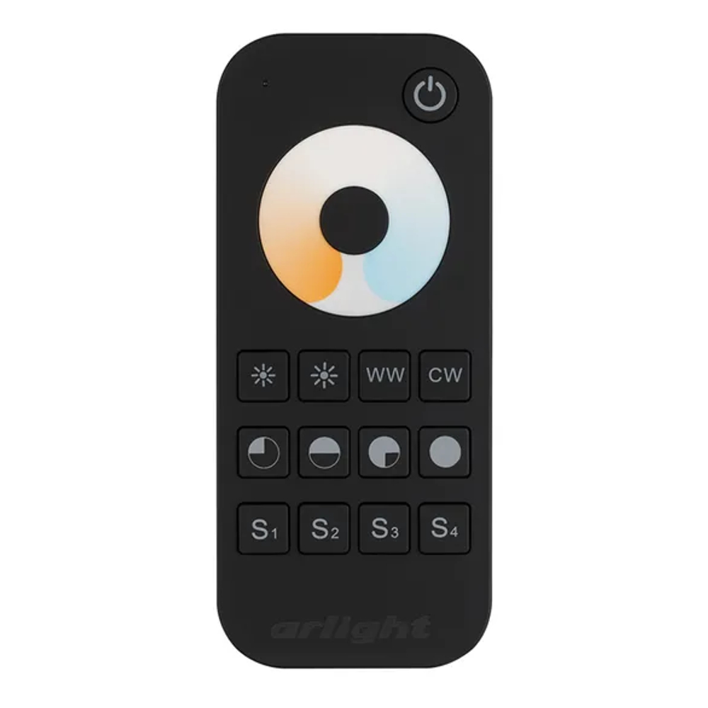 Пульт SMART-R34-MIX Black (1 зона, 2.4G) (Arlight, IP20 Пластик, 5 лет) 025032