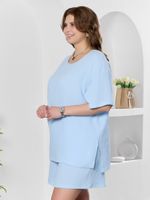 Блузка Вуаль-4 Виотекс ГОЛУБОЙ