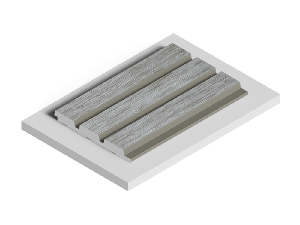 Стеновая панель HiWood декорированная, 270x12 см