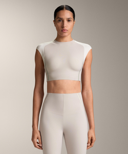 Oysho Топ Compressive светоотражающий, темно-серый