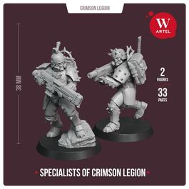 Комплект миниатюр Specialists of Crimson Legion